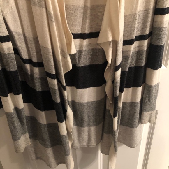 Ivory and Navy cardigan - Picture 2 of 3